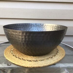 2013 Threshold Hammered Wild Steel Large Bowl, Like New!